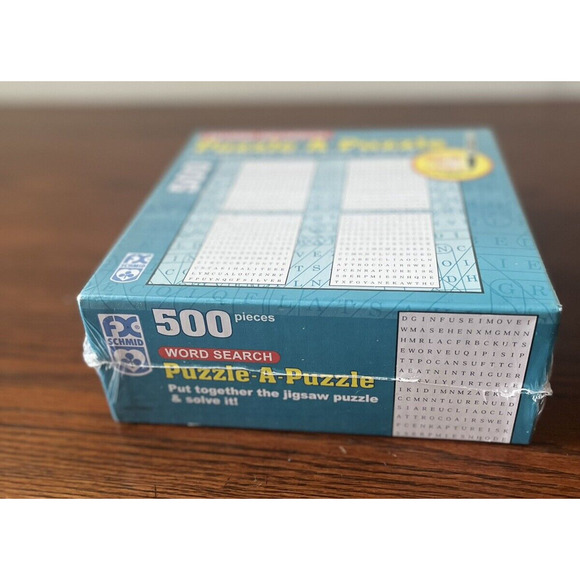 New Word Search Puzzle A Puzzle 500 piece Jigsaw Write on and Wipe off SCHMID - Picture 2 of 7